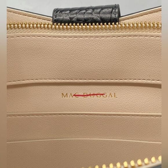 Mac Duggal Croco Leather Buckle Detail Maxi Tote Bag - Picture 11 of 12